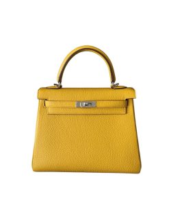 Hermes Kelly 25 Jaune Ambre Togo